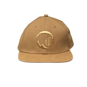 ROVE Embroidered Palisades Tahoe Khaki Plastic snap back baseball hat. One Size